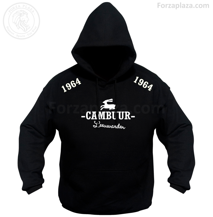 Hooded sweater bedrukt met Cambuur Leeuwarden. Forza LWD!